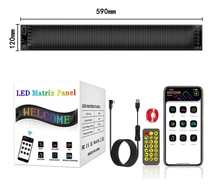 Pantalla LED Flexible ojos de Diablo