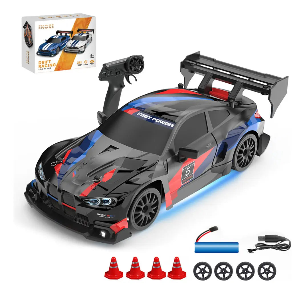 Autos Drift escala 1:24 con bateria recargable y control remoto